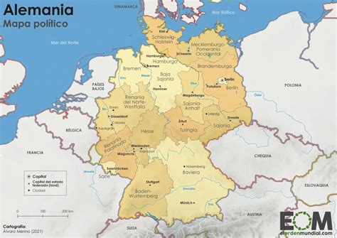 ¿cuál es el mapa político de alemania